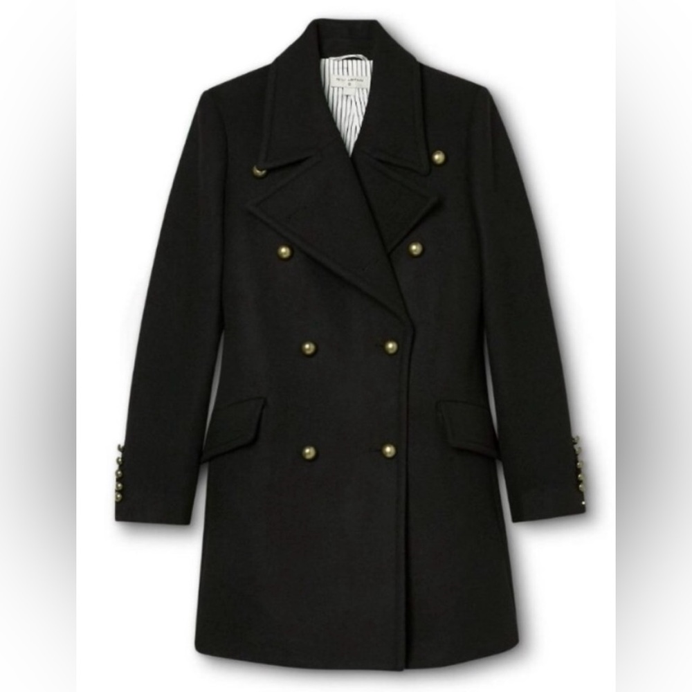 Nili Lotan Black Pea Coat. Size XS. Never Worn